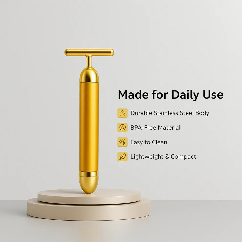 GlowWand™ – 24K Gold Facial Energy Massage Bar