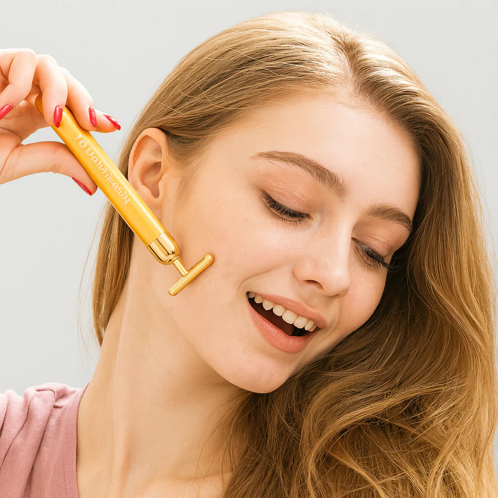 GlowWand™ – 24K Gold Facial Energy Massage Bar
