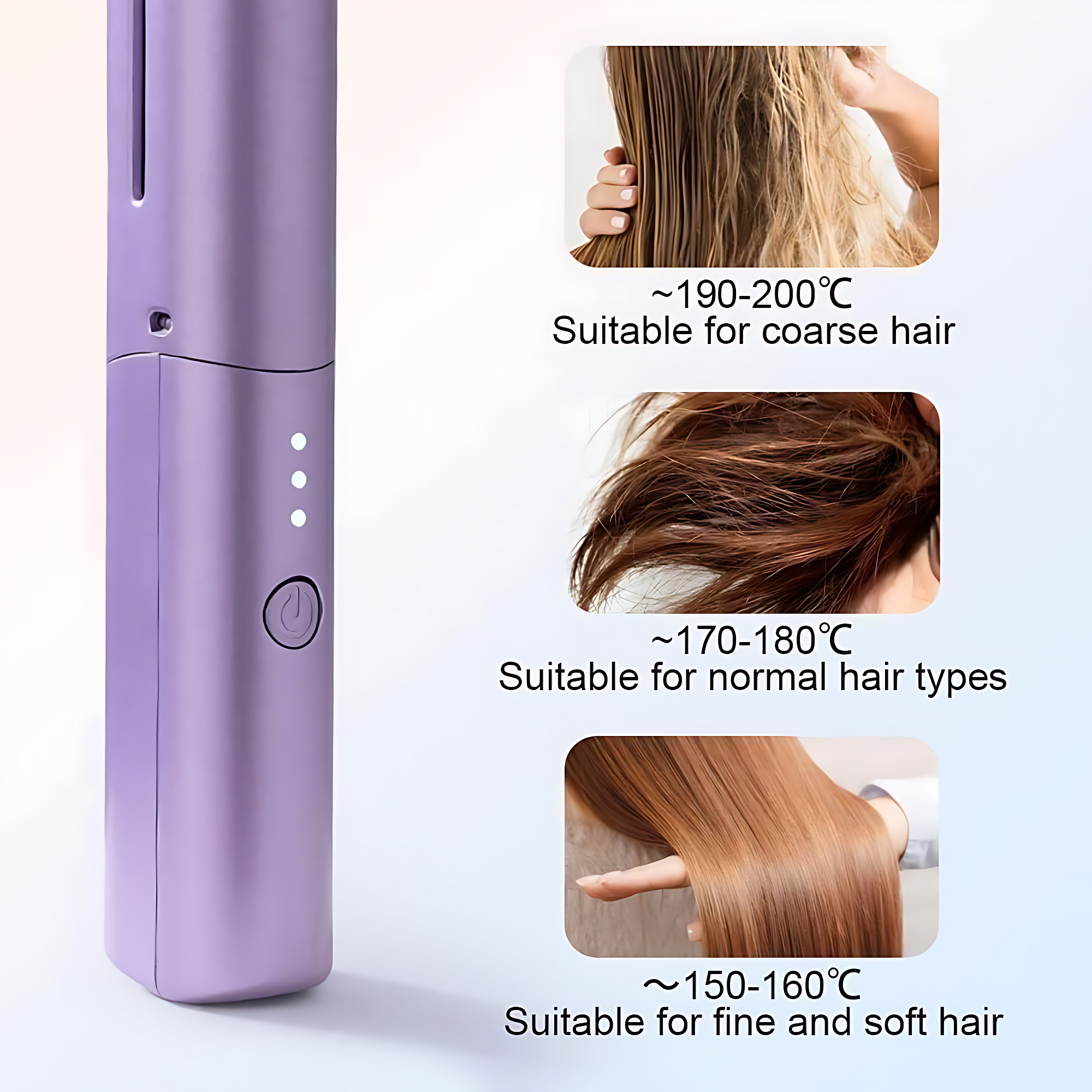 SilkySnap™ Cordless Mini Hot Comb Straightener