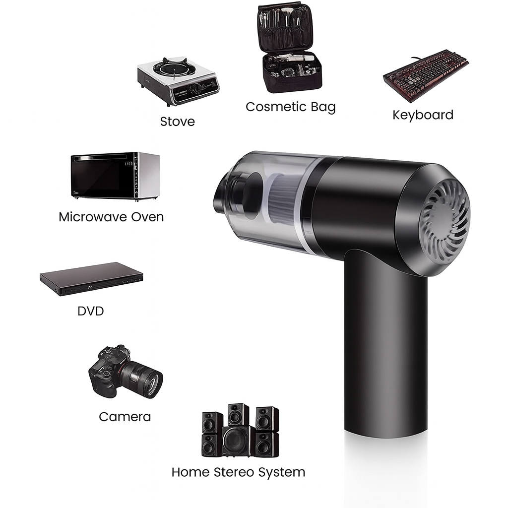 DustBlitz™ – Portable Air Duster & Mini Vacuum