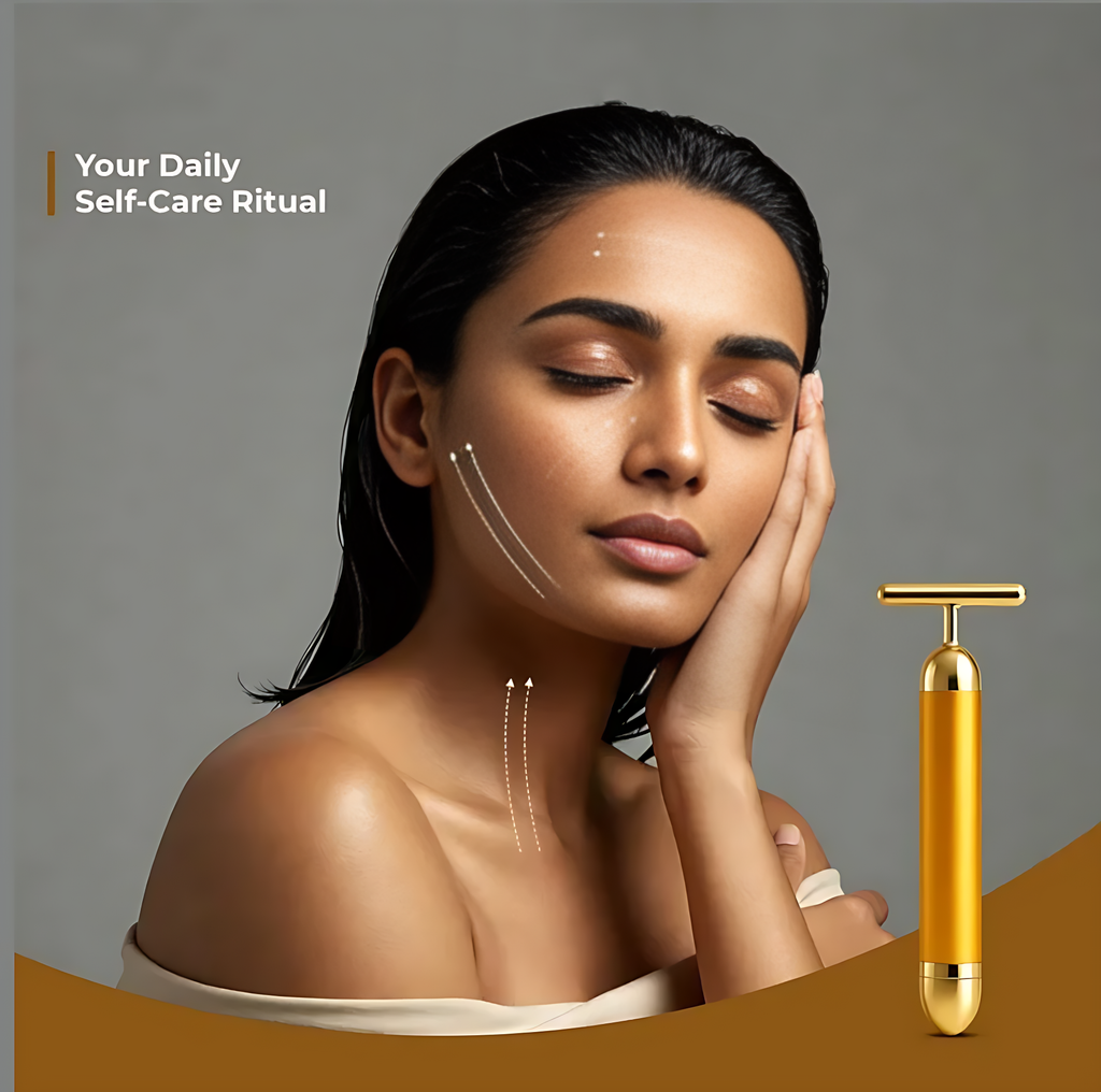 GlowWand™ – 24K Gold Facial Energy Massage Bar