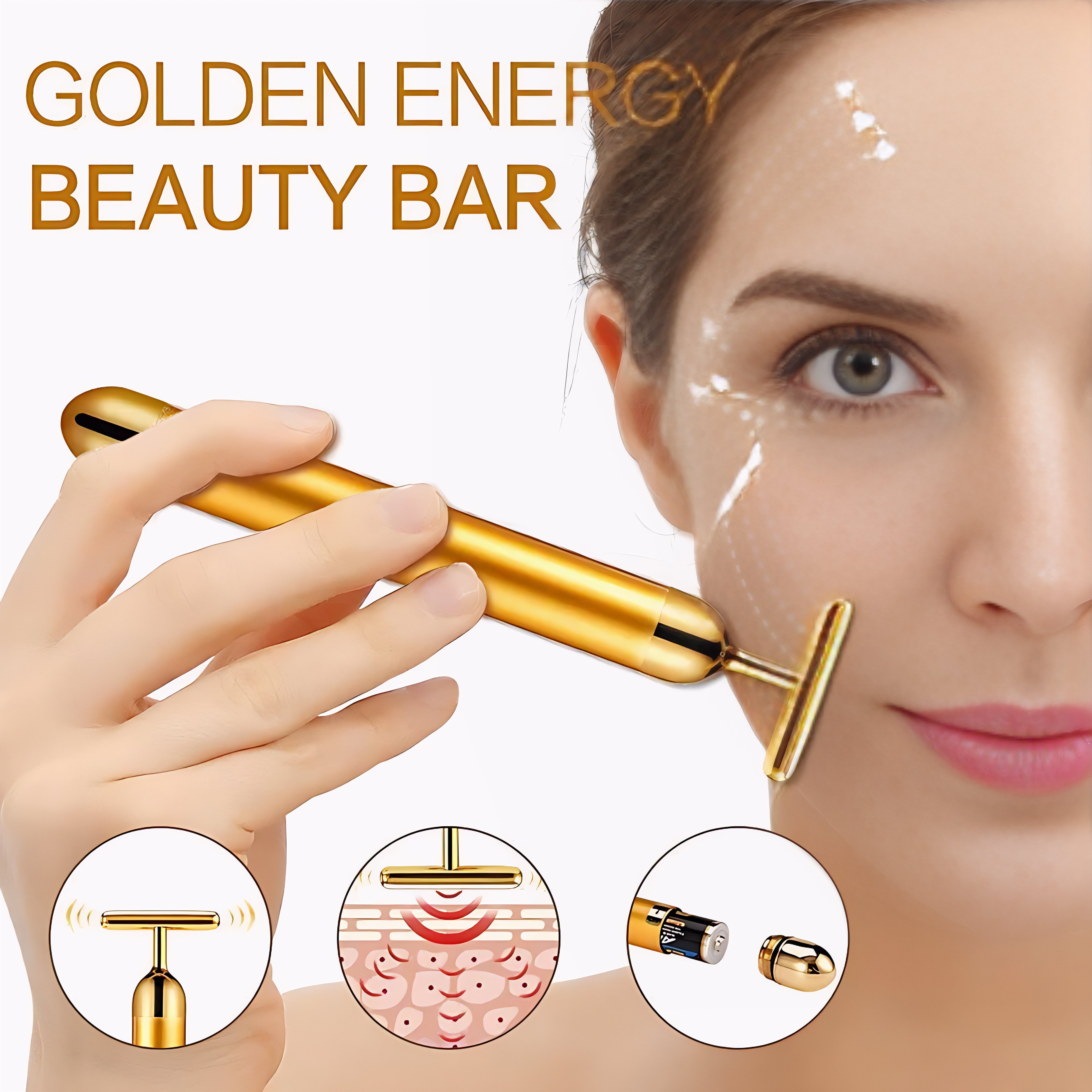 GlowWand™ – 24K Gold Facial Energy Massage Bar