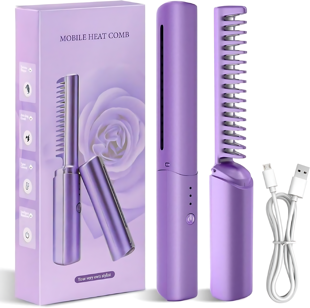 SilkySnap™ Cordless Mini Hot Comb Straightener